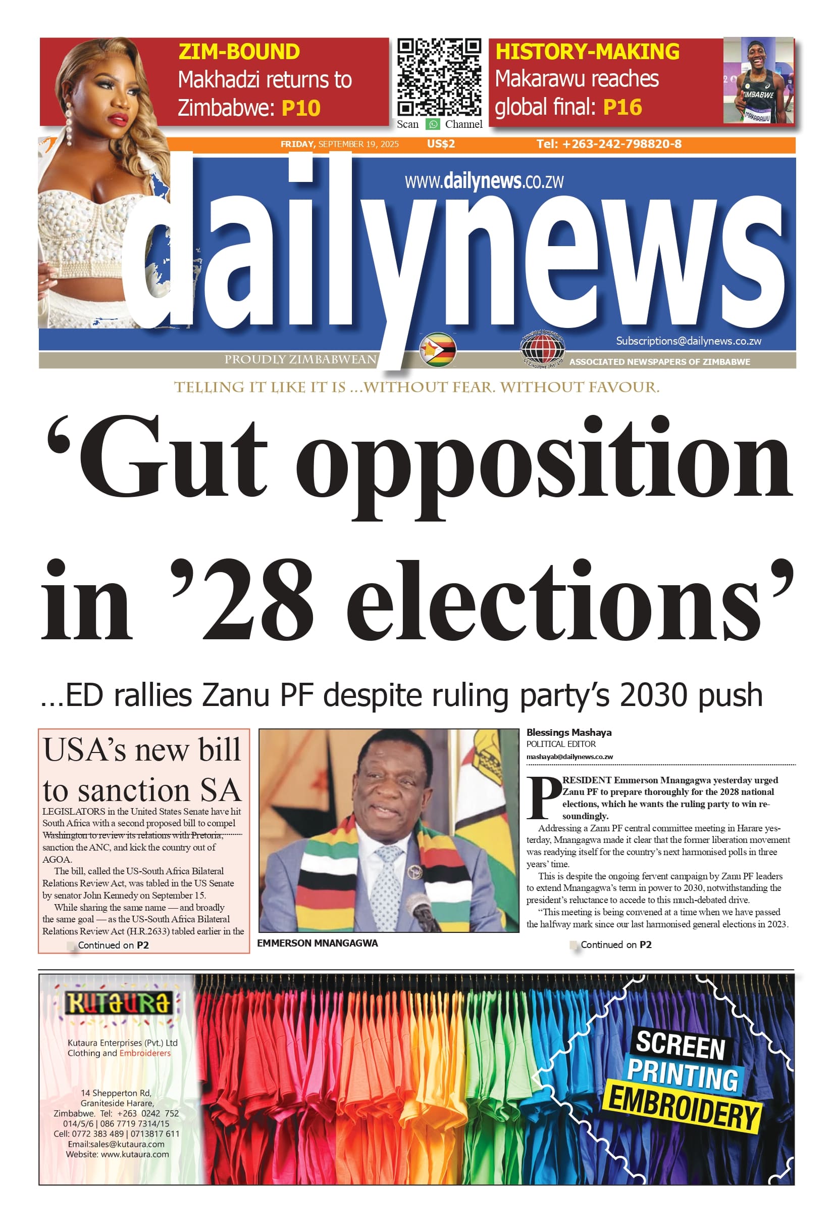 Friday 19 September 2025